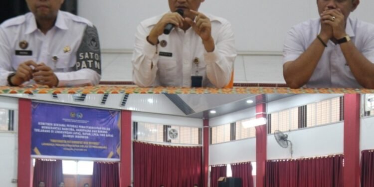 Wujudkan Lapas Aman dan Tertib, Kepala Lapas Pekanbaru Beserta Pejabat Pengamanan Sampaikan Arahan kepada Warga Binaan