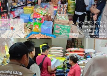 Harga Beras di Pontianak Stabil, Satgas Pangan Pastikan Penjualan Sesuai HET