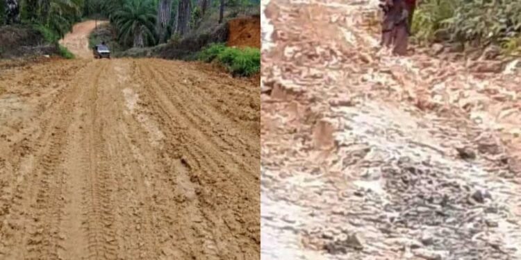 Warga Keluhkan Akses Jalan Mukti Lincir, Kota Baharu, Aceh Singkil. Sulit Di Lalui