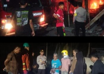 Api Lalap Rumah Warga Meugat Meh, Polsek Seunagan Timur Sigap Padamkan dan Amankan TKP