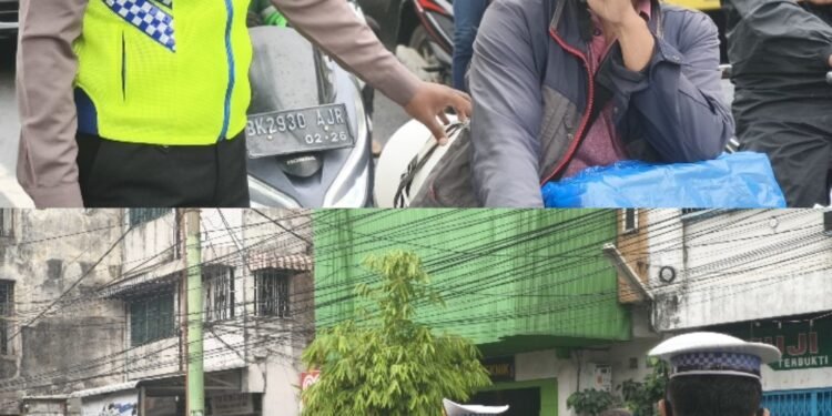 Sat Lantas Polres Pelabuhan Belawan Sosialisasikan Ops Zebra Toba 2025 di SMA Negeri 16 Medan