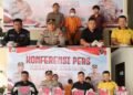 Pelaku Pencabulan 2 Anak dibawah Umur Ditangkap, Polres Lingga Gelar Press Conference