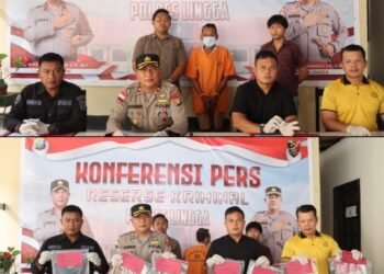 Pelaku Pencabulan 2 Anak dibawah Umur Ditangkap, Polres Lingga Gelar Press Conference