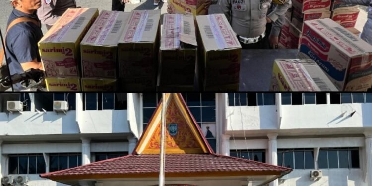 Ditlantas Polda Riau Gelar Apel Operasi Zebra dan Salurkan Bantuan untuk Korban Bencana di Sumatera Barat