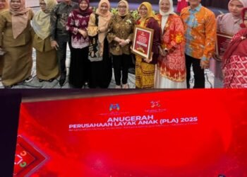 Komitmen pada Hak Anak, PTBA Sabet Anugerah Perusahaan Layak Anak Tingkat Nindya