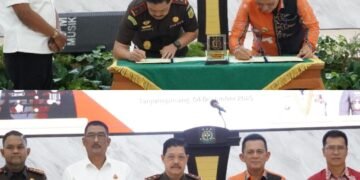 Kajati Kepri dan Gubernur Kepri berikut Kepala Daerah Se-Kepri Teken MoU Pelaksanaan Pidana Kerja Sosial Bagi Pelaku Tindak Pidana, Mulai Diterapkan 2026.