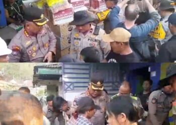 Polda Sumut Salurkan Bantuan ke Salah Satu Daerah Paling Terdampak Longsor di Taput