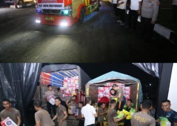 Polda Sumut Kembali Kirim 5 Truk Bantuan Kemanusiaan untuk Korban Bencana di Tapteng dan Sibolga