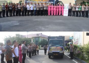 Polres Batu Bara Salurkan Bantuan Kemanusiaan untuk Korban Bencana Alam