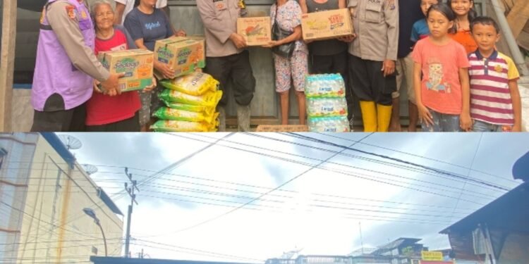 Polres Sibolga Salurkan Bantuan Sosial Kapolri untuk Korban Tanah Longsor di Kota Sibolga
