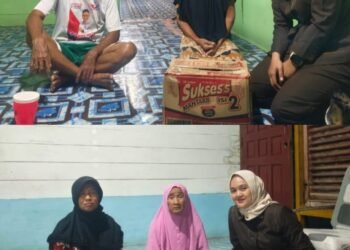 Nova Apriliani Anggota DPRD Lingga Komisi 3 Partai Golkar Berikan Bantuan Sembako Kepada Warga Terdampak Banjir Desa Marok Kecil 