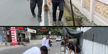 Peduli Kebersihan Lingkungan, Petugas Lapas Pekanbaru Rutin Lakukan Pembersihan Saluran Pembuangan Air
