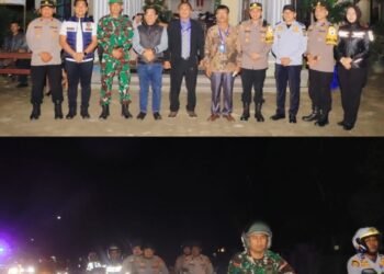 Wakapolres Kampar Pimpin Apel Patroli Skala Besar, Amankan Natal, Wujudkan Kamtibmas Kondusif, Wakapolres: Hadir Melayani