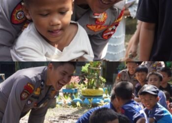 Polsatwa K-9 Polda Sumut Hadirkan Trauma Healing untuk Anak Korban Banjir di Batang Toru