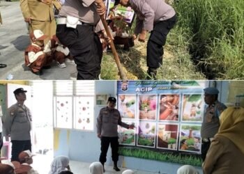 Polsek Dumai Kota Tanamkan Kepedulian Lingkungan Lewat Program AGIP di TK Prayuda Karta