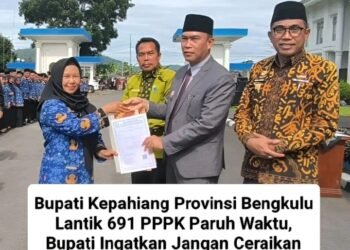 Bupati Kepahiang Ingatkan PPPK Paruh Waktu Jaga Amanah dan Keharmonisan Keluarga