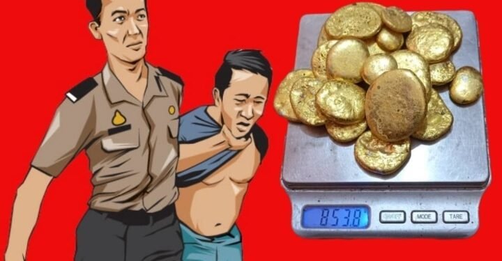 Diduga Polisi Pasang Jebakan, Penampung Emas di Desa Penai Silat Hilir Kehilangan Emas dan Uang dan Orangnya Turut Diamankan