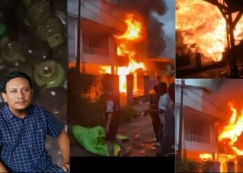 Tidak Pernah Beraktivitas Jual Beli Gas Elpiji 3 Kg Subsidi, Saat Terbakar Berhamburan Ratusan Buah Tabung Gas Dari Ruko Terbakar di Jalan Patikrama Nanga Pinoh