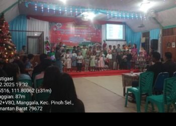 Ibadah Perayaan Natal Tahun 2025 GKII Siloam Pinoh Selatan Kabupaten Melawi, Berjalan Aman Dan Penuh Khidmat!!