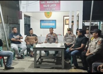 Polres Dumai Sambangi Pos Satkamling RT 15, Perkuat Sinergi Warga Jelang Tahun Baru