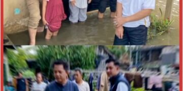 Air Setinggi Betis Rendam Rumah Warga, Camat Sirah Pulau Padang Turun Tangan