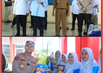 Menko Pangan Tinjau Sekolah hingga Kampung Bandeng di Gresik, Kapolres Pastikan Kenyamanan dan Keamanan