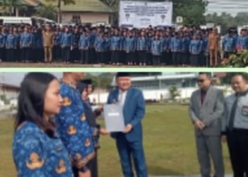Bupati Melawi Serahkan SK Bupati Melawi Tentang Pengangkat PPPK Tahap II Dan Paruh Waktu, Pimpinan OPD : Diminta Melakukan Pembinaan dan Pengawasan 