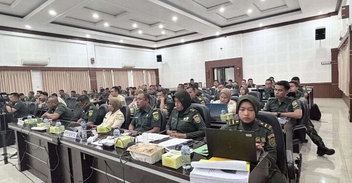 Kodam II/Sriwijaya Gelar Rekonsiliasi Intern Wilayah, Tegaskan Transparansi Laporan Keuangan TA 2025
