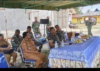 Dandim 1701/Jayapura Paparkan Perkembangan Pelaksanaan Pembangunan Koperasi Desa Merah Putih 