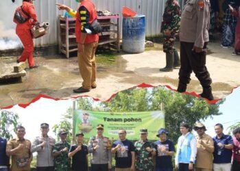 Mobilitas Tinggi Babinsa Sokobanah Dampingi Fogging di Ponpes Langgar Anyar