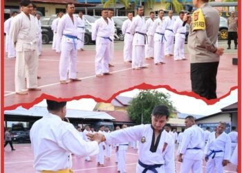 Polres Pidie Laksanakan Uji Beladiri Polri Berkala Periode I Tahun 2026
