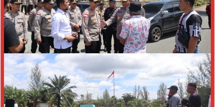Polres Nagan Raya Amankan Aksi Unjuk Rasa di Gedung DPRK Kabupaten Nagan Raya 