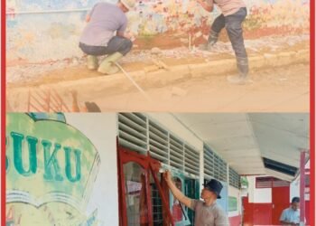 Sinergi Brimob Percepat Pemulihan Masjid dan Sekolah Terdampak Banjir