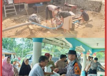Brimob Batalyon C Menyatu dengan Warga, Bangun Huntara dan Salurkan Ratusan Sak Beras