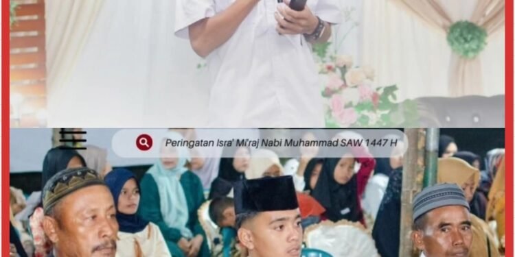 Peringati Isra Mi’raj Nabi Muhammad Saw 1447 H ; Kades Teluk Bakung Lantik Ikatan Pemuda Dusun Dahlia 