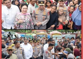 Kapolri dan Ketua Komisi IV DPR RI Salurkan 16 Truk Bantuan untuk Korban Bencana di Tapanuli Tengah
