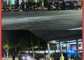 Brimob Polda Sumut Gelar Patroli Skala Besar, Antisipasi Gangguan Kamtibmas di Tiga Rayon