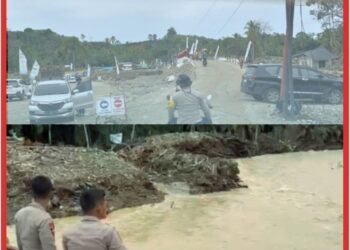 Brimob Hadir di Tengah Ancaman Banjir, Pantau Langsung Kondisi Sungai Garoga