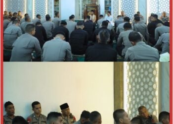 Bangun Kekuatan Spiritual, Satuan Brimob Polda Sumut Mantapkan Mental dan Iman Personel Lewat Binrohtal