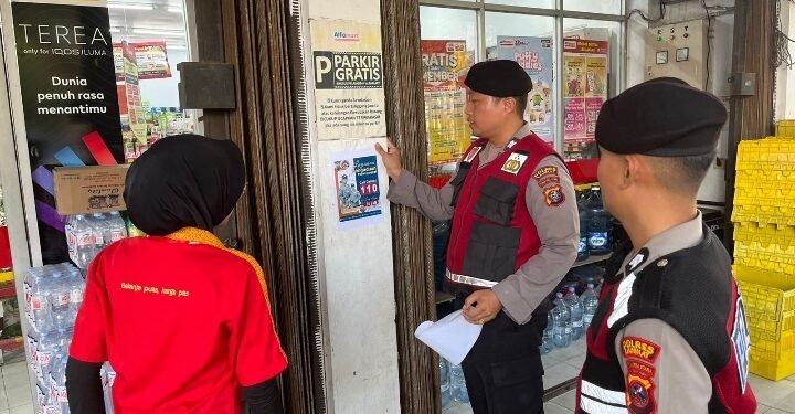 Sat Samapta Polres Langkat Gelar Patroli Blue Light dan Sosialisasi Call Center 110