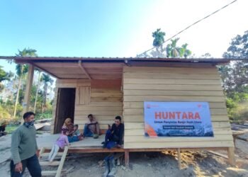 Rumah Zakat Hadirkan 100 Hunian Papan Kayu di Desa Geudumbak, Langkahan, Aceh Utara