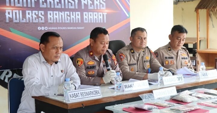Sekitar 3.000 Jiwa Terselamatkan dari Bahaya Narkoba, Polres Bangka Barat Gagalkan Peredaran Hampir Setengah Kilogram Sabu