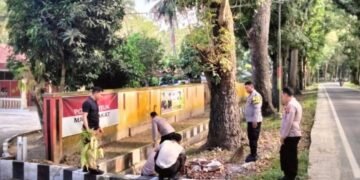 Personel Polsek Secanggang Laksanakan Kurvei di Lingkungan Polsek