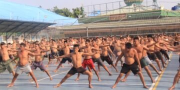Gerak Sehat dari Balik Jeruji: Warga Binaan Lapas Kelas IIA Pekanbaru Gelar Senam Bersama