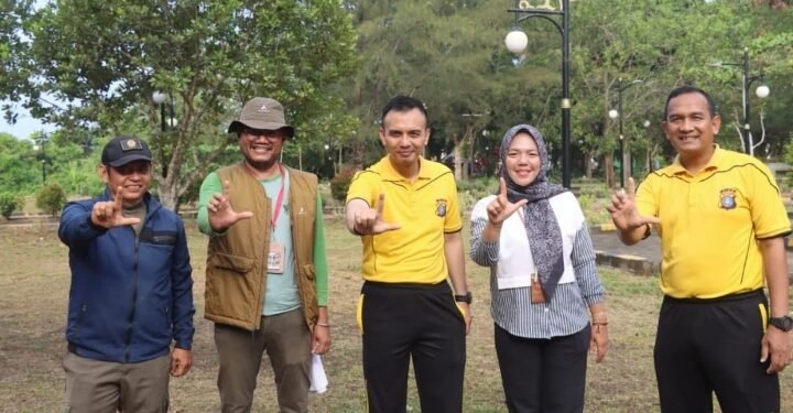 Polres Dumai Gelar Kurvei Bersih Lingkungan, Wujudkan Gerakan Indonesia ASRI di Bukit Gelanggang