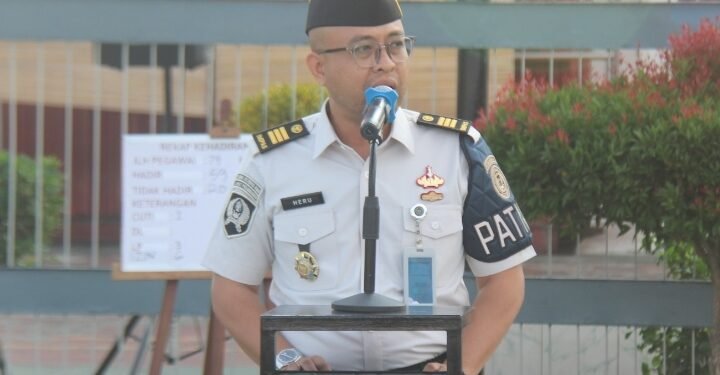 Apel Pagi Lapas Kelas IIA Pekanbaru, Kasi Adm Kamtib Tekankan Kewaspadaan Jelang Bulan Puasa