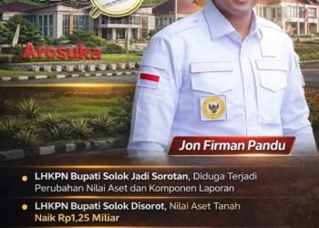 LHKPN Bupati Solok Jadi Sorotan, Diduga Terjadi Perubahan Nilai Aset dan Komponen Laporan