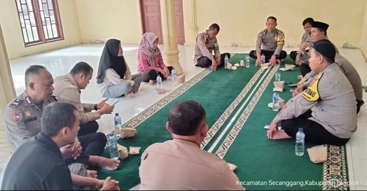 Kapolsek Secanggang Pimpin Kegiatan Binrohtal Untuk Tingkatkan Iman dan Integritas Personil 