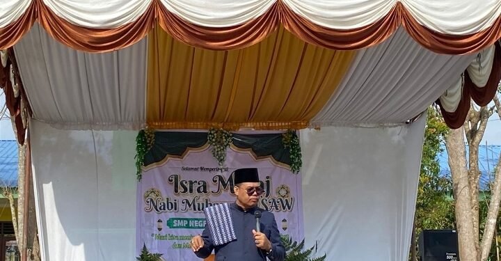 SMPN.1 Kecamatan Secanggang Gelar Kegiatan Isra’ Mi’raj Nabi Muhammad SAW 1447.H Tahun 2026