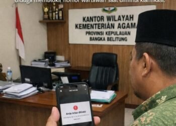 Diduga Blokir Nomor Wartawan, Plt Kakanwil Kemenag Babel Bungkam Soal Isu Pengkondisian Jabatan